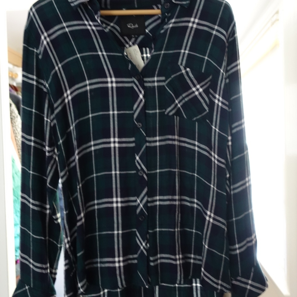 Rails Flannel Top